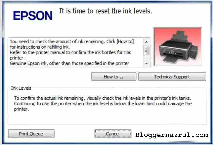 Check the Cause of the Epson L120 Error