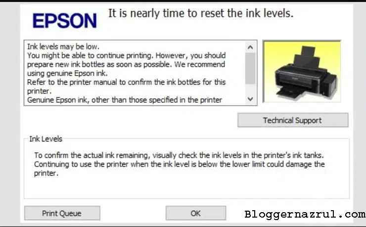Epson L120 Resetter Application