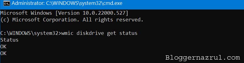 Check Hard Drive Status