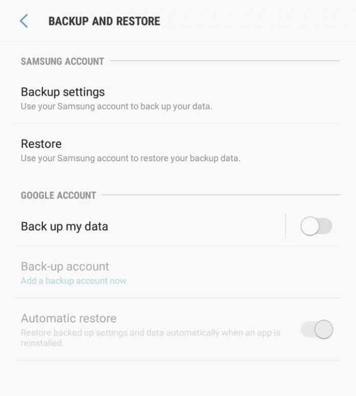 Perform Factory Reset