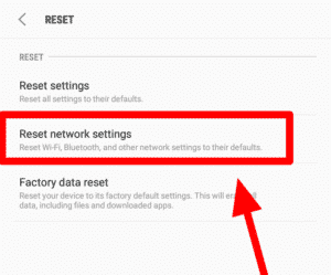 Perform Factory Reset