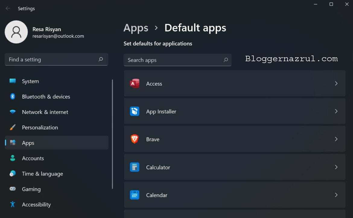 Reset Default Apps