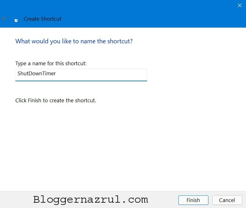 Schedule Automatic ShutDown Using Desktop Shortcuts