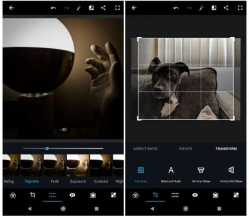 Adobe Photoshop Express Application