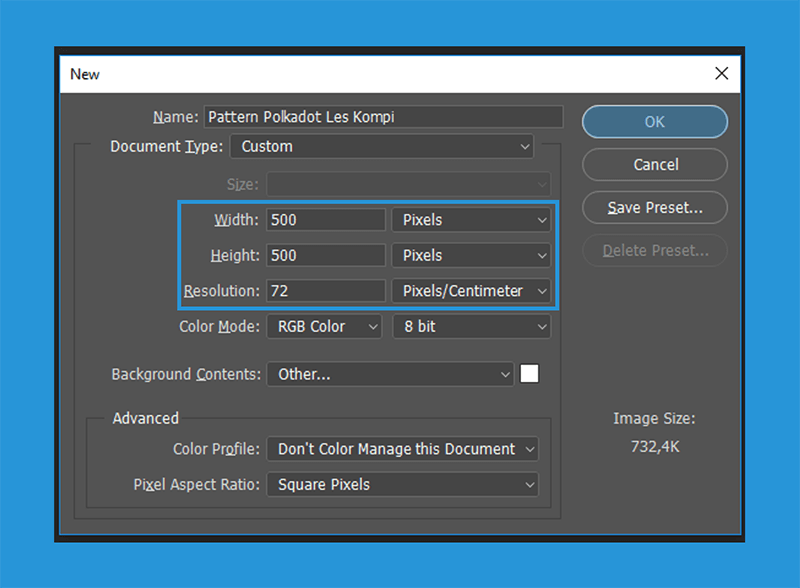 Creating a Polka-dot Pattern