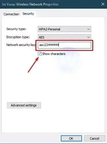 How to Find Wifi Password in Windows 10 via Wireless Properties