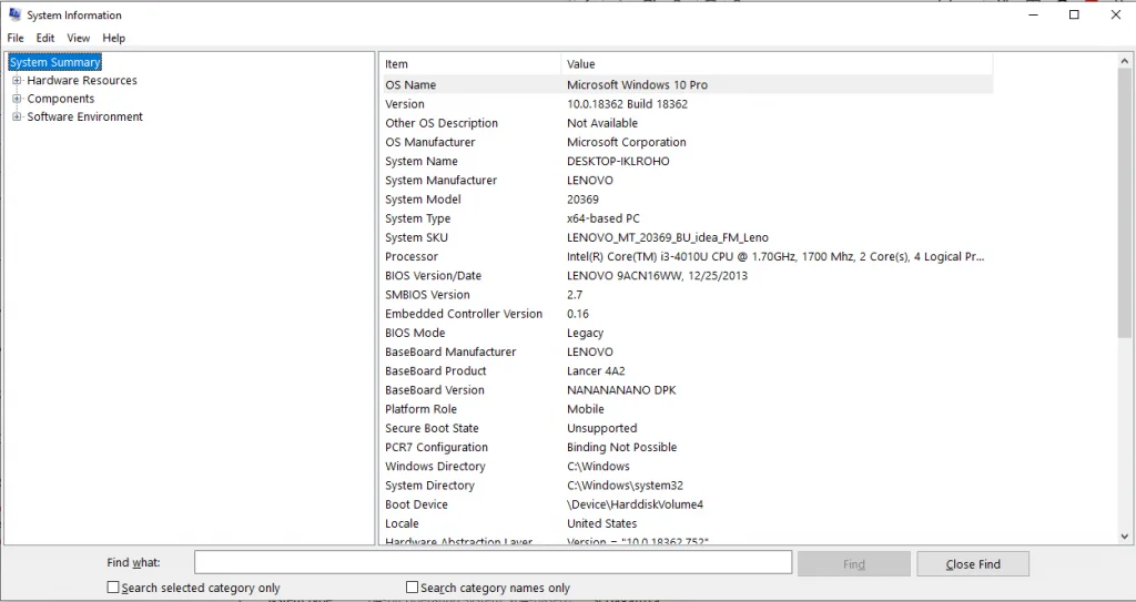 Using System Information