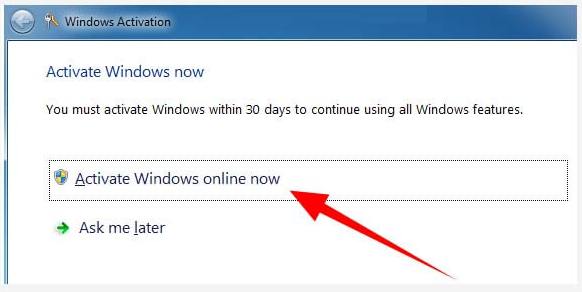 Using a Valid Product Key
