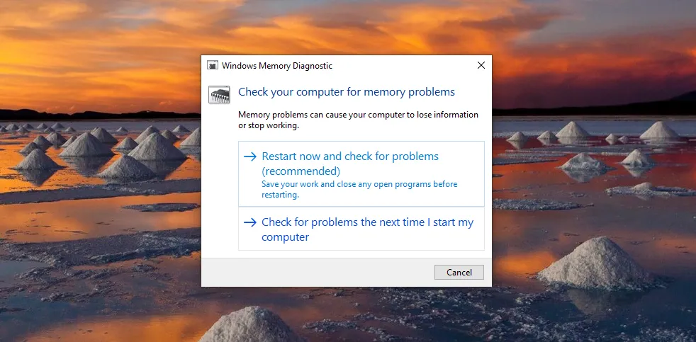 Check the RAM