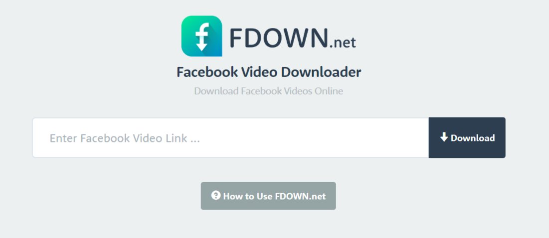 How to Downloading Facebook Videos via FDown