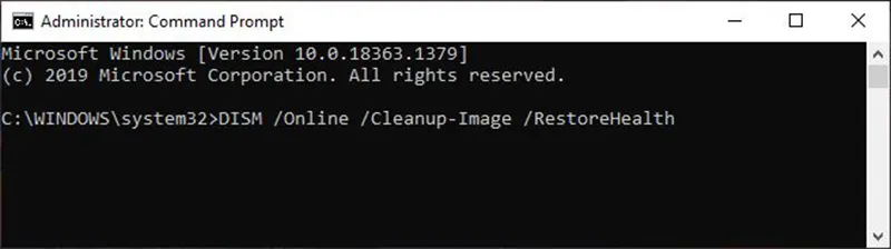Use the DISM command