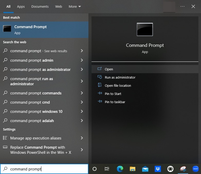 Using the Command Prompt