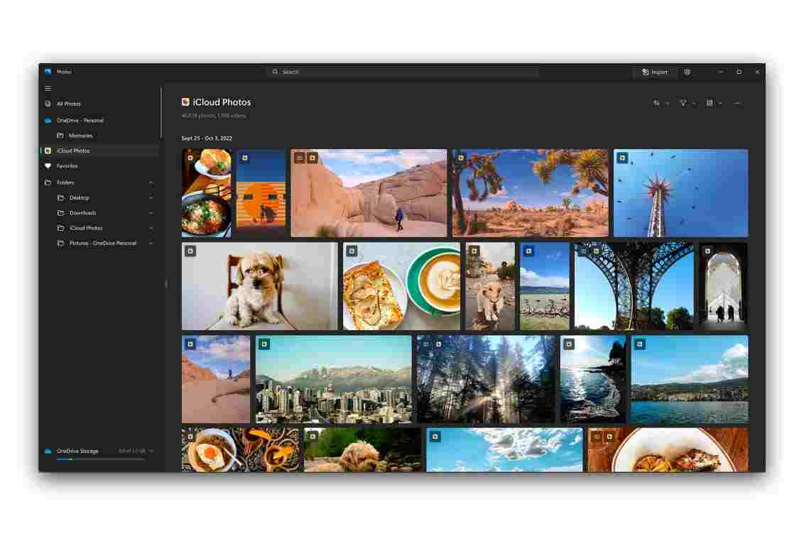 With the iCloud App for Windows