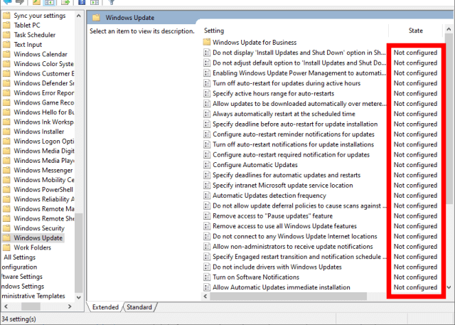 Check the updated settings in Group Policy