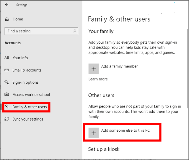 Create a new Administrator user and update from there