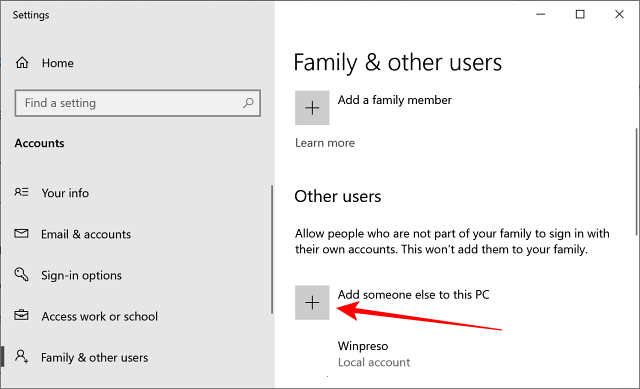 Create a new user