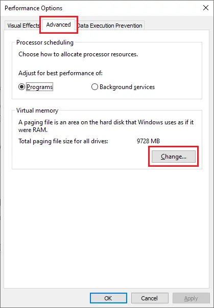How to Delete Move and Resize a Pagefile