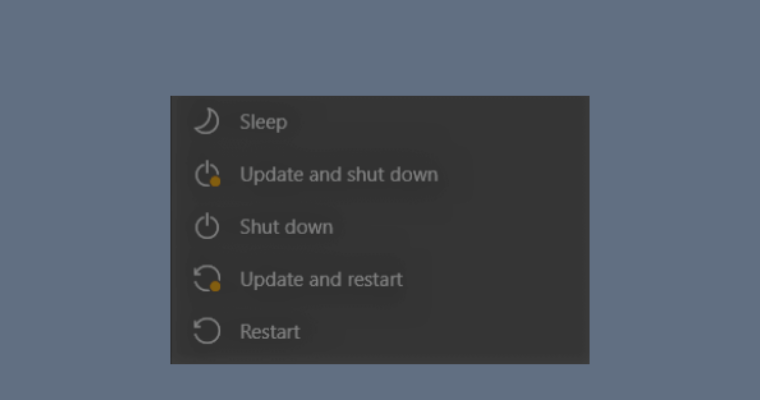 How to Eliminate Update and Shutdown in Windows 10