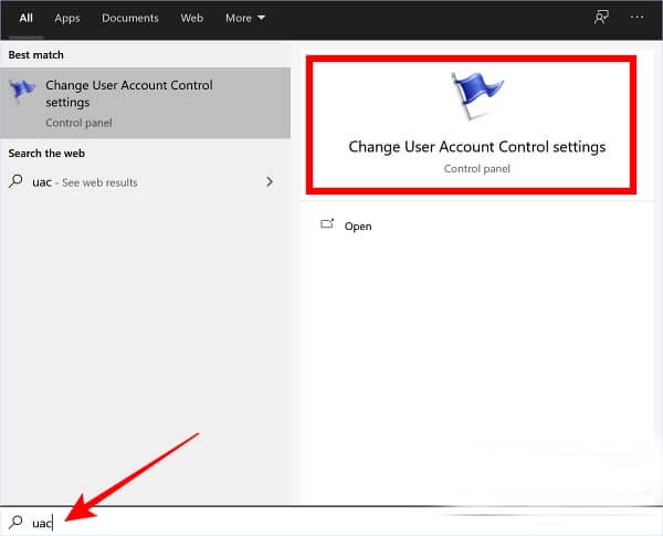 How to disable User Account Control (UAC) in Windows 10