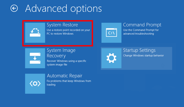 Run System Restore