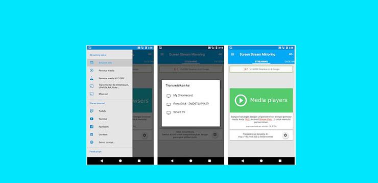 Screen Stream Mirroring MobZapp (Nirkabel)