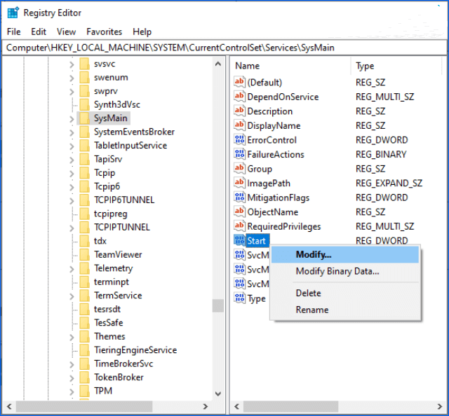 Stop the Service Host Sysmain process