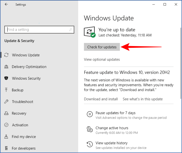 Update Windows dan driver