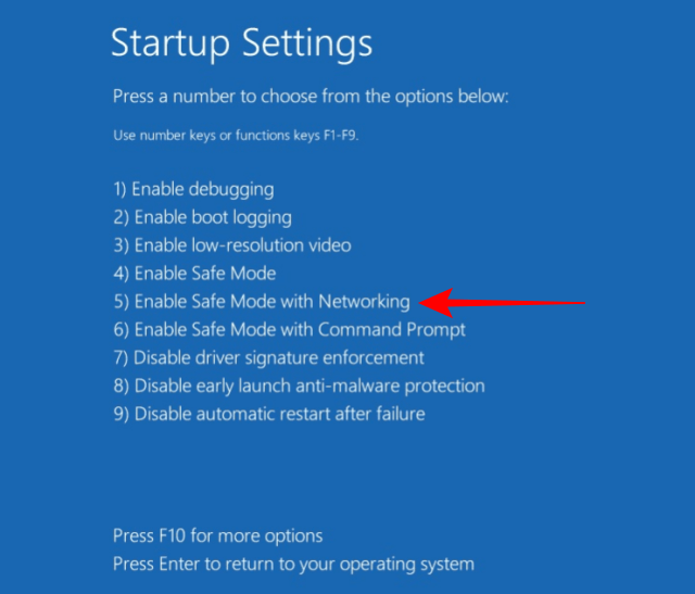 Update driver Safe Mode
