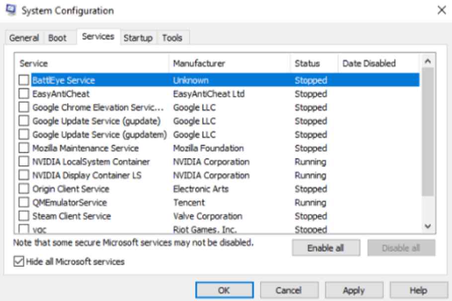 Use System Configuration
