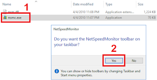 Using Apps Net Speed ​​Monitor in Windows 10