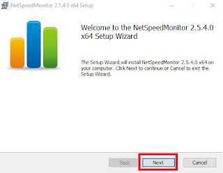 Using Apps Net Speed ​​Monitor in Windows 10