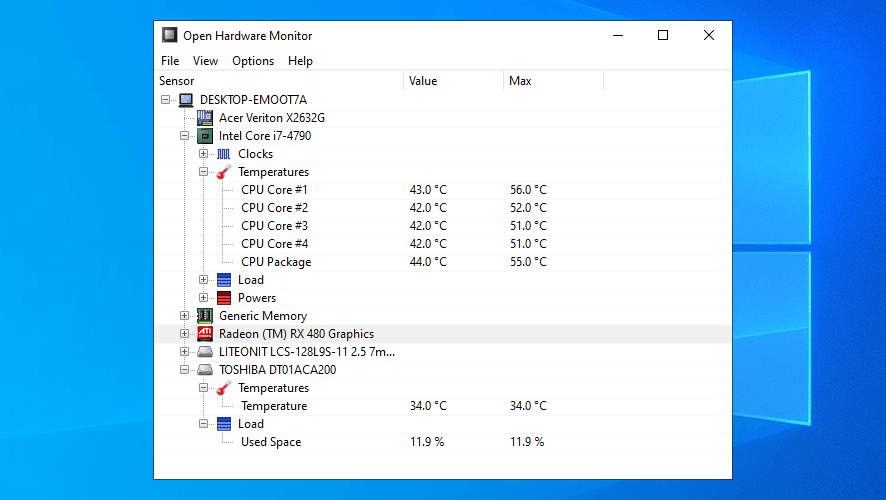 Open Hardware Monitor