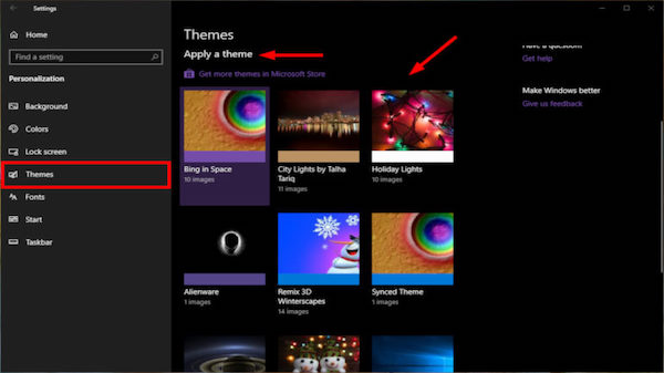 How to Change Windows 10 Anime, Film and Nature Themes
