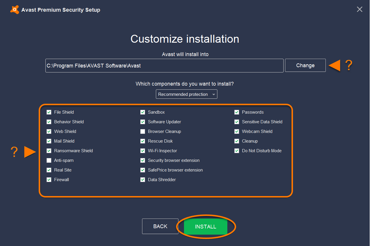 Lists of license codes for Avast Premium