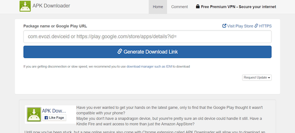 With APK Downloader