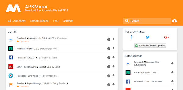 With Apk Mirror Site