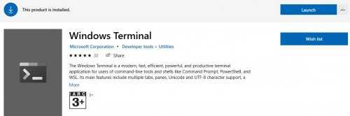 Launch WindowsTerminal